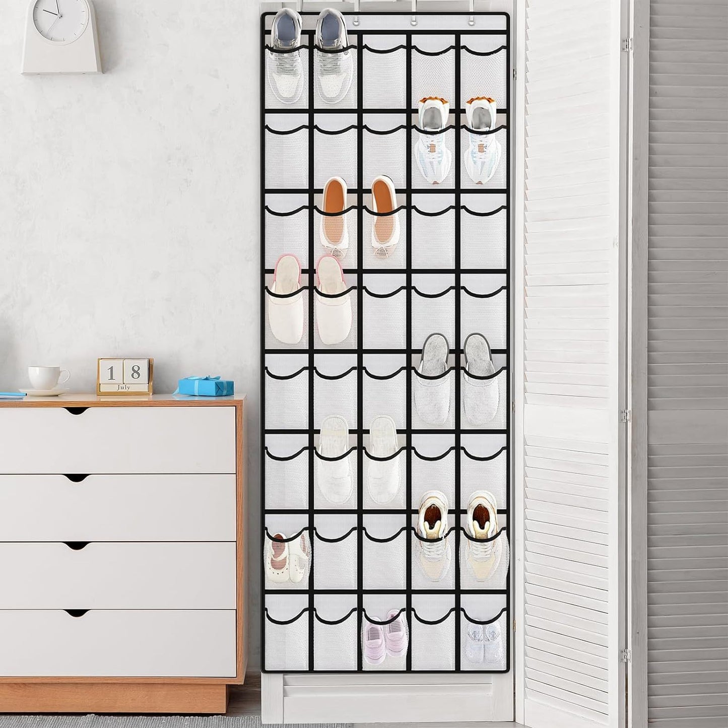 Multi Compartment Door Hanging Storage Organizer