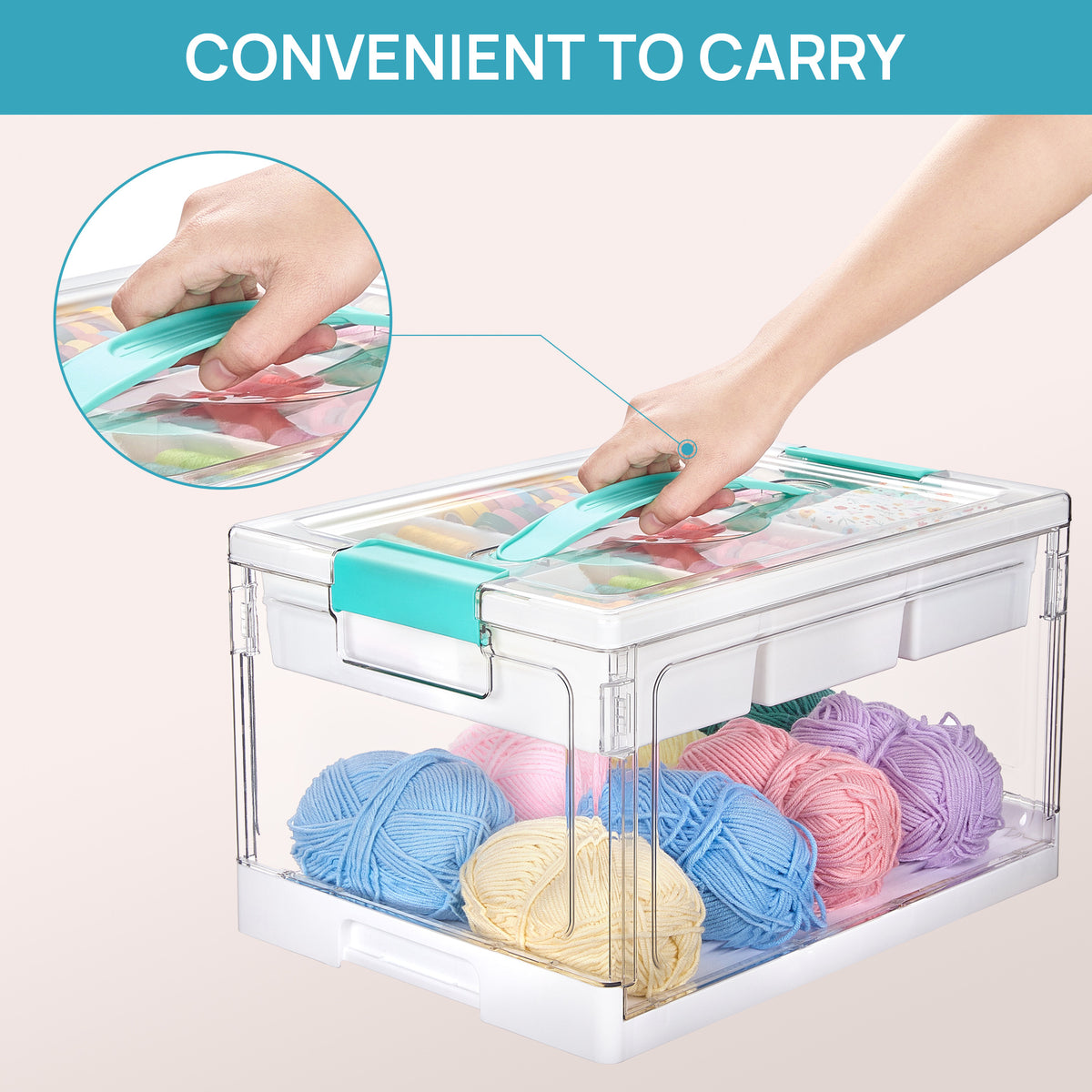 Multi-Compartment Portable Storage Box