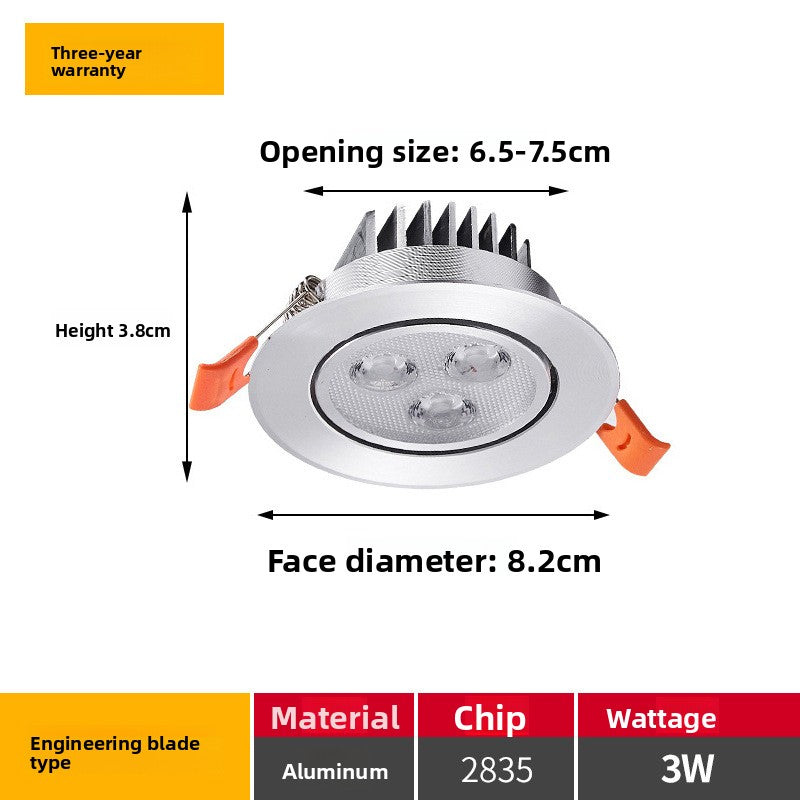 Multi-Eye Embedded LED Spotlight High Brightness Ceiling Light