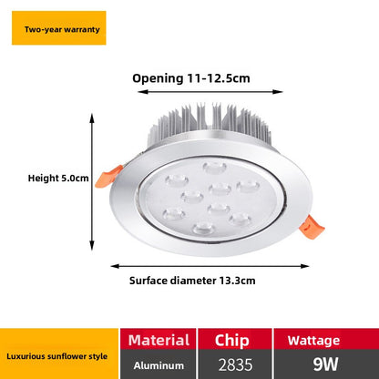 Multi-Eye Embedded LED Spotlight High Brightness Ceiling Light