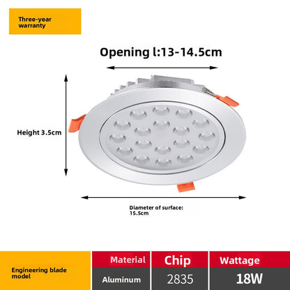 Multi-Eye Embedded LED Spotlight High Brightness Ceiling Light