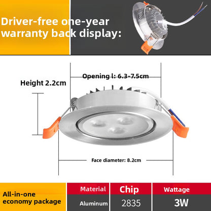Multi-Eye Embedded LED Spotlight High Brightness Ceiling Light