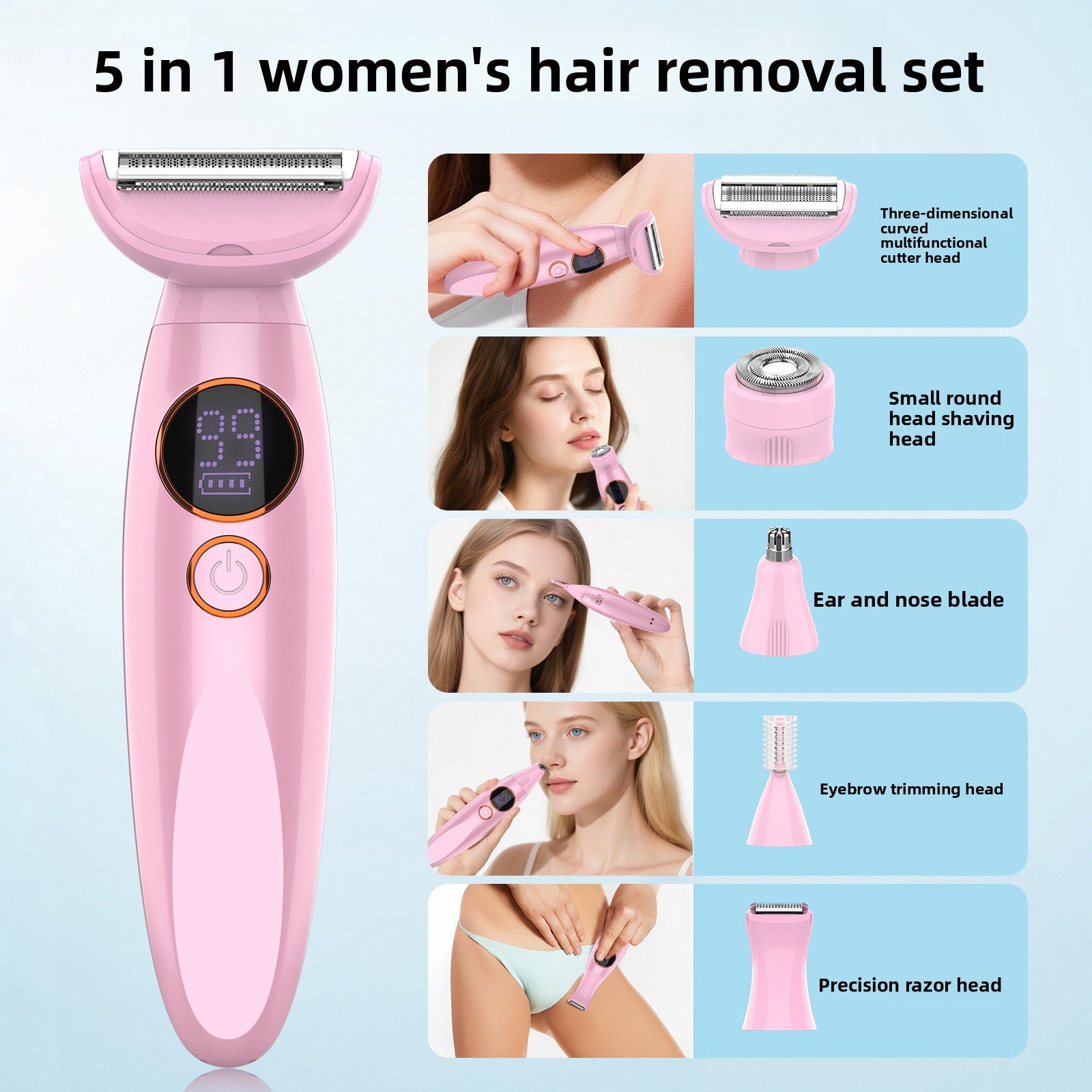 Multi-Function Electric Hair Trimmer and Shaver