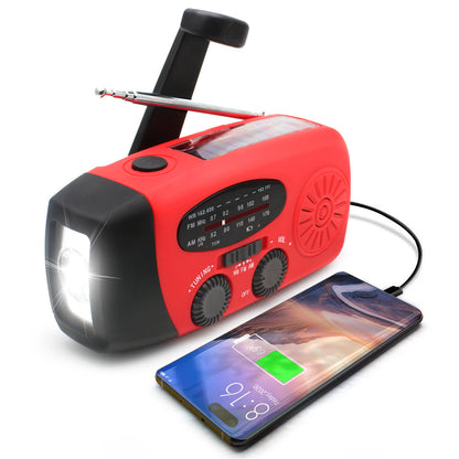 multi-function hand-cranked portable radio