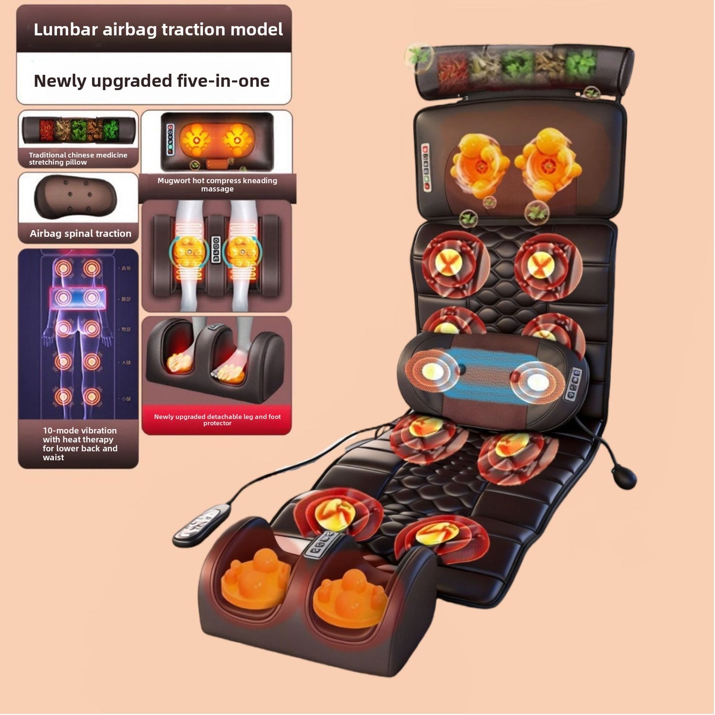 Multi-Function Heating Massage Cushion
