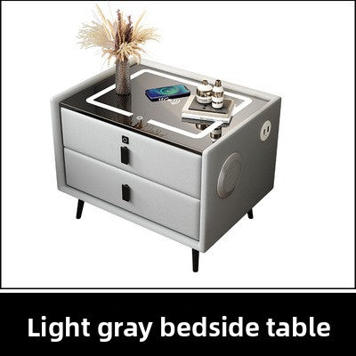 Multi Function Smart Bedside Table with Wireless Charging