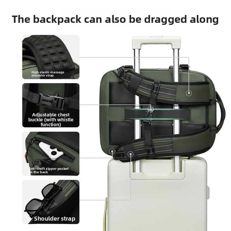 Multi-functional backpack with dual shoulder straps