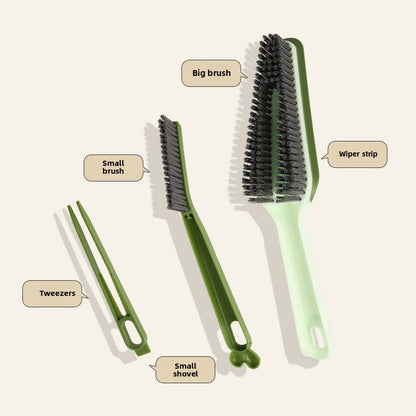 Multi Functional Bathroom Cleaning Brush with Hard Bristles