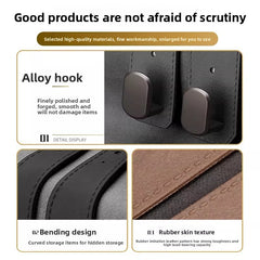 Rubber abs hook black