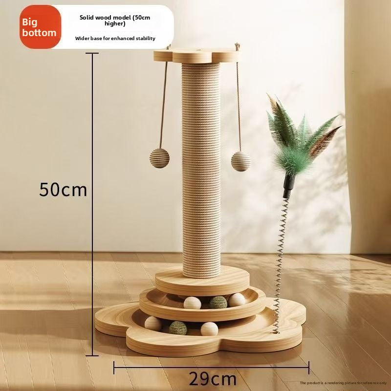 Multi-functional Cat Climbing Rack with Sisal Scratching Post