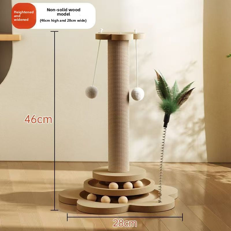 Multi-functional Cat Climbing Rack with Sisal Scratching Post