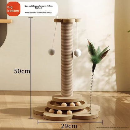 Multi-functional Cat Climbing Rack with Sisal Scratching Post