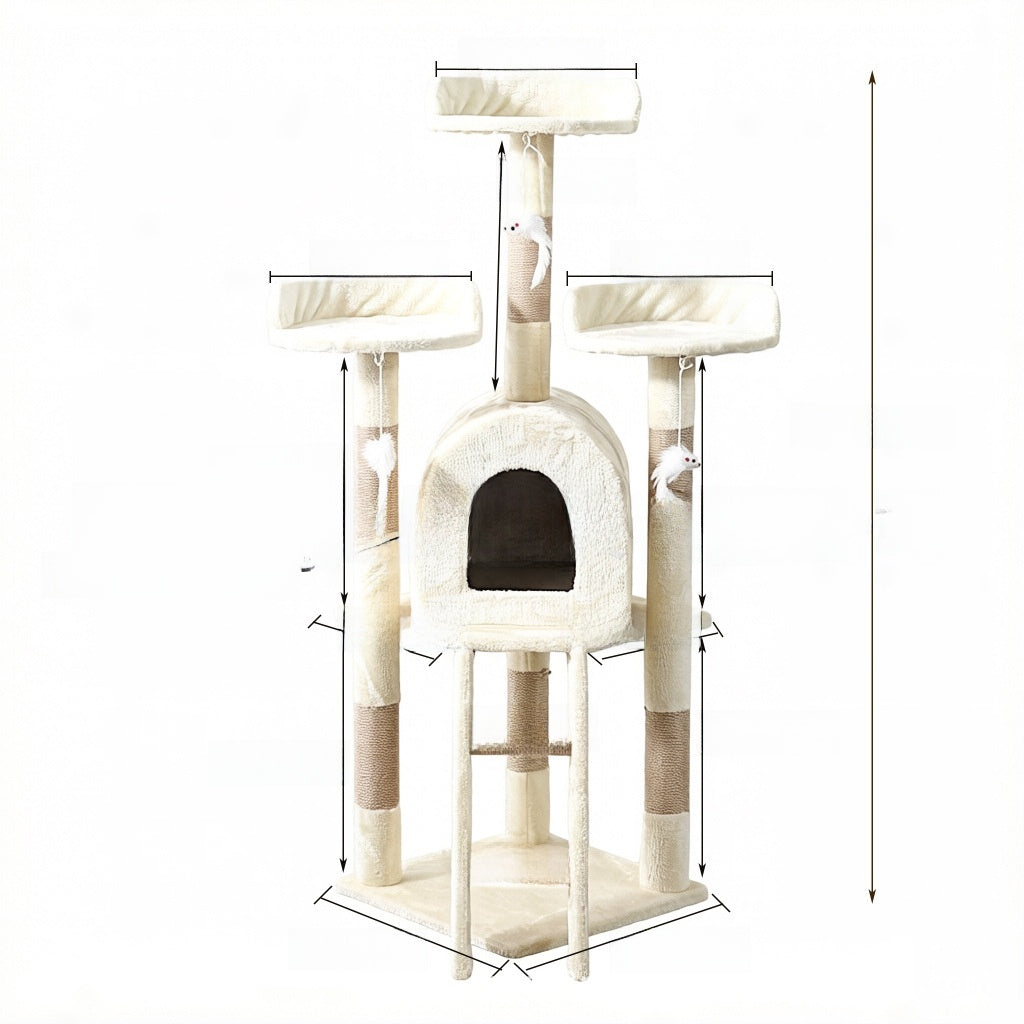 Multi-Functional Cat Climbing Tower and Cat Bed