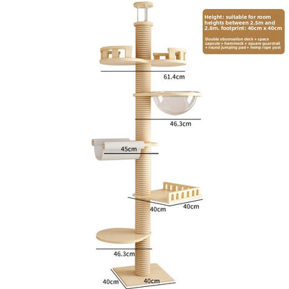 Multi-Functional Cat Tree with Scratching Post