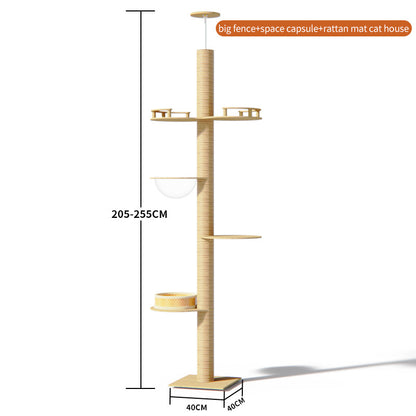 Multi-Functional Cat Tree with Scratching Post