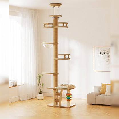 Multi-Functional Cat Tree with Scratching Post