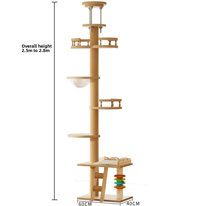 Multi-Functional Cat Tree with Scratching Post