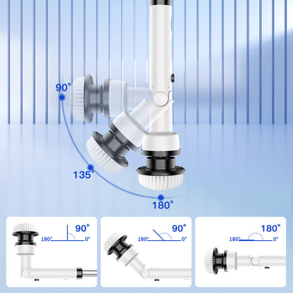 Multi-functional cordless electric cleaning brush