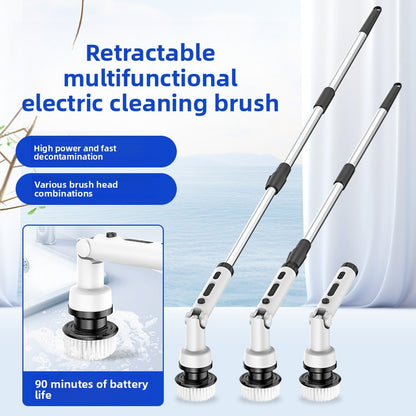 Multi-functional cordless electric cleaning brush