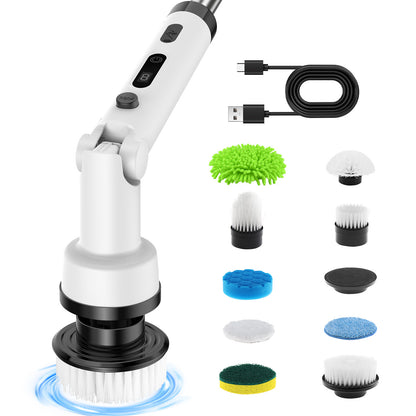 Multi-functional cordless electric cleaning brush