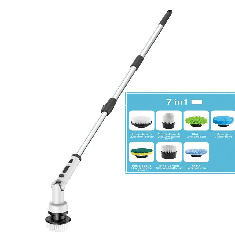 Multi-functional cordless electric cleaning brush