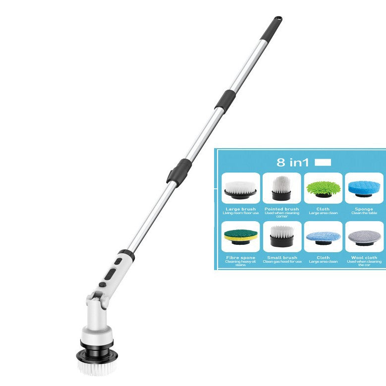 Multi-functional cordless electric cleaning brush