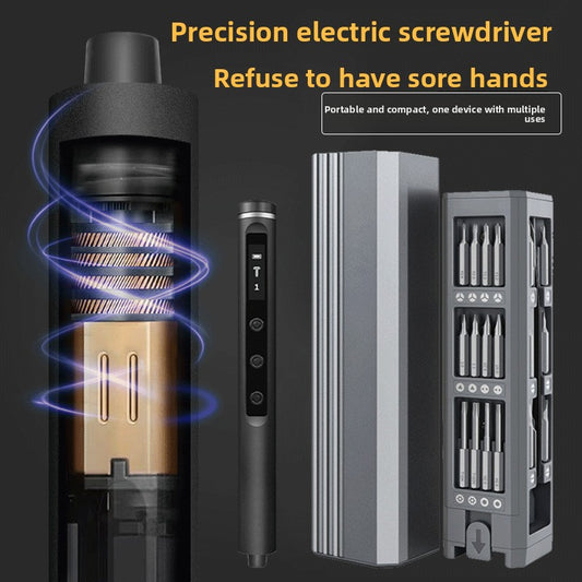 Multi-functional Electric Screwdriver Set with Assorted Bits