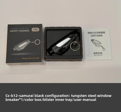 Multi-functional Emergency Safety Hammer with Cutting Tool