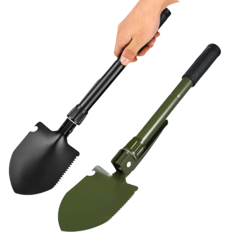 Multi-functional folding entrenching shovel