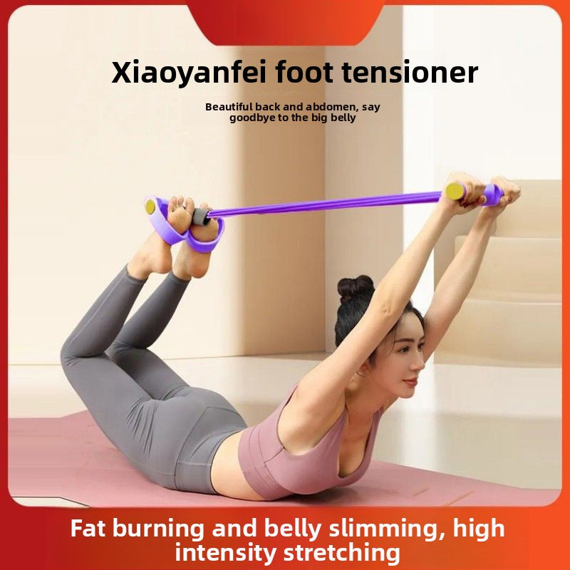 Multi-functional foot pedal resistance band