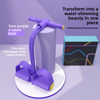Multi-functional foot pedal resistance band