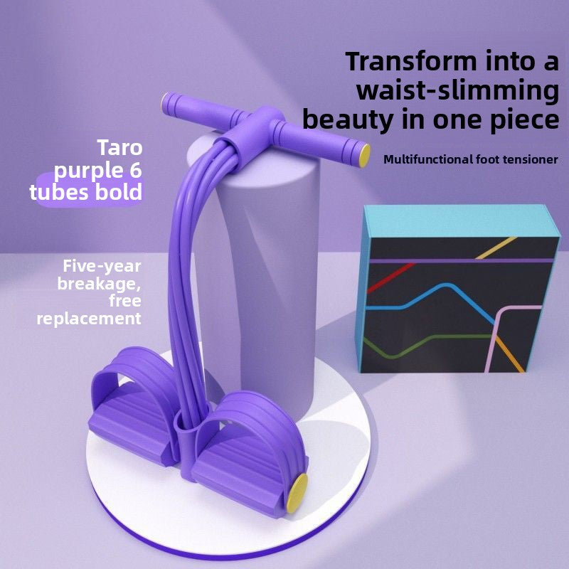 Multi-functional foot pedal resistance band
