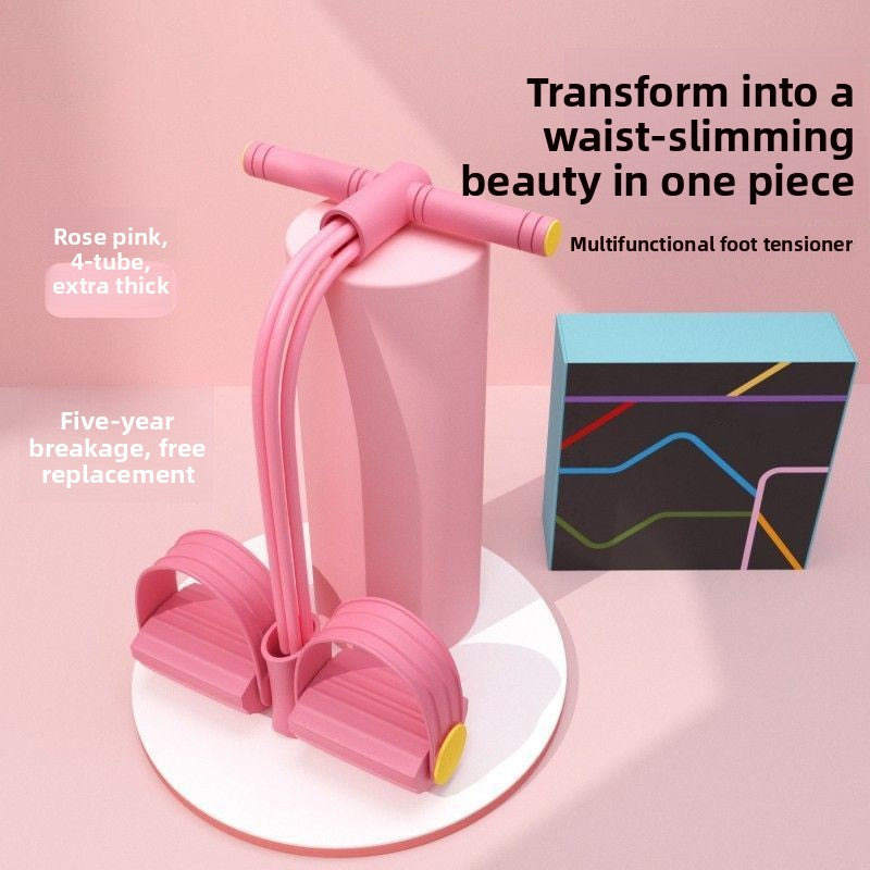 Multi-functional foot pedal resistance band