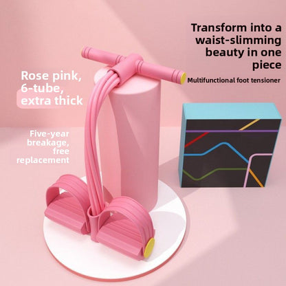 Multi-functional foot pedal resistance band