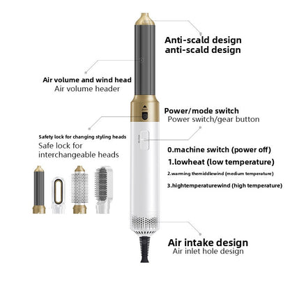 Multi-Functional Hair Styling Tool with Curling Wand