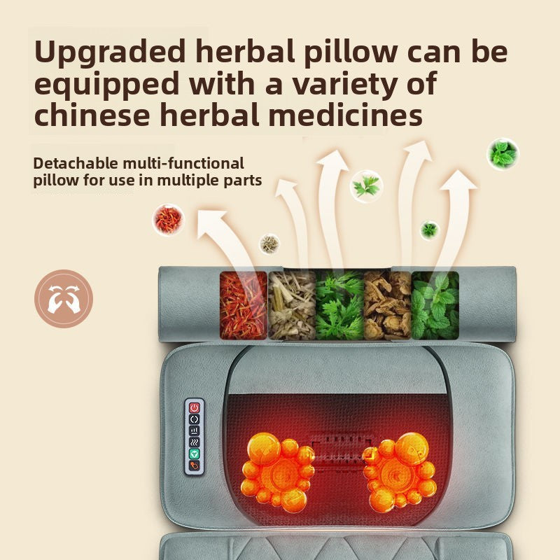 Multi-functional hot compress massage mattress