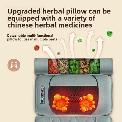 Multi-functional hot compress massage mattress