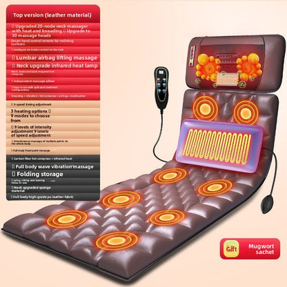 Multi-functional hot compress massage mattress