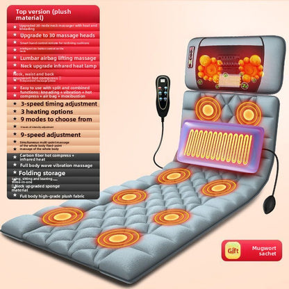 Multi-functional hot compress massage mattress