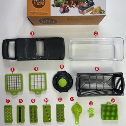Multi-functional kitchen vegetable cutter