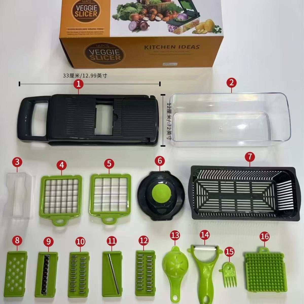 Multi-functional kitchen vegetable cutter