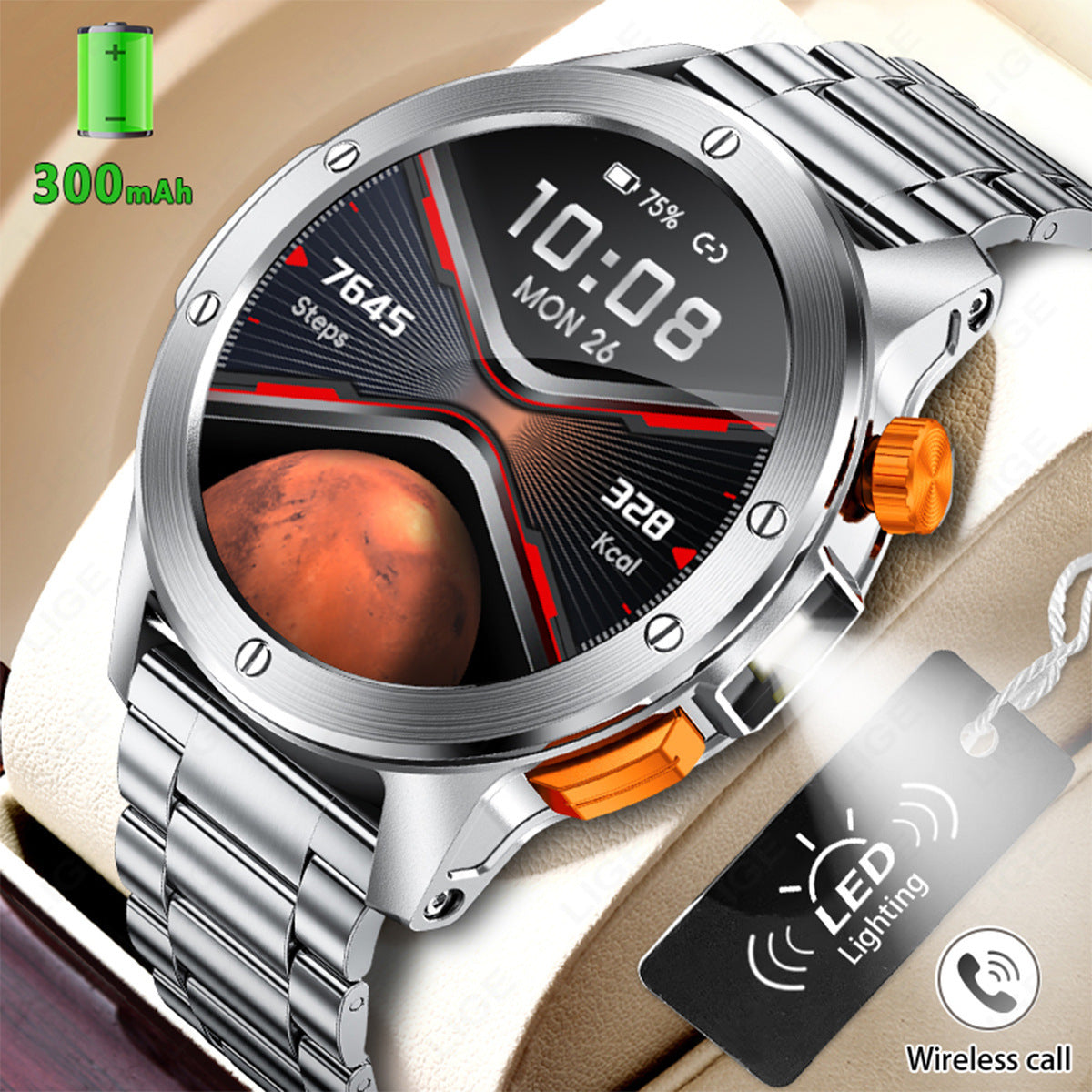 Multi-functional large-screen smartwatch fitness band