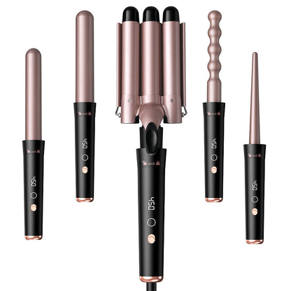 Multi Functional LCD Display Hair Curling Iron