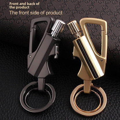 Multi-functional lighter keychain