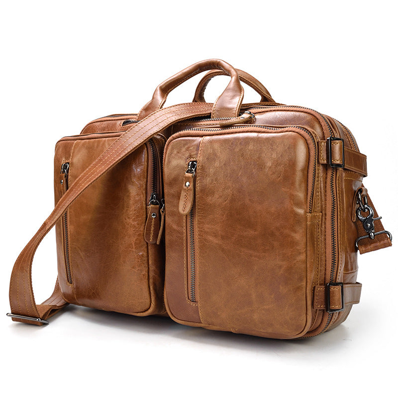 Multi-functional men's single-shoulder bag