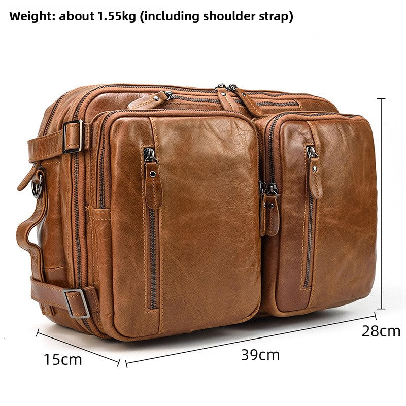 Multi-functional men's single-shoulder bag