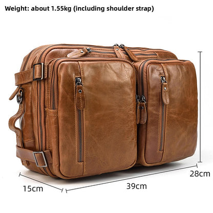 Multi-functional men's single-shoulder bag