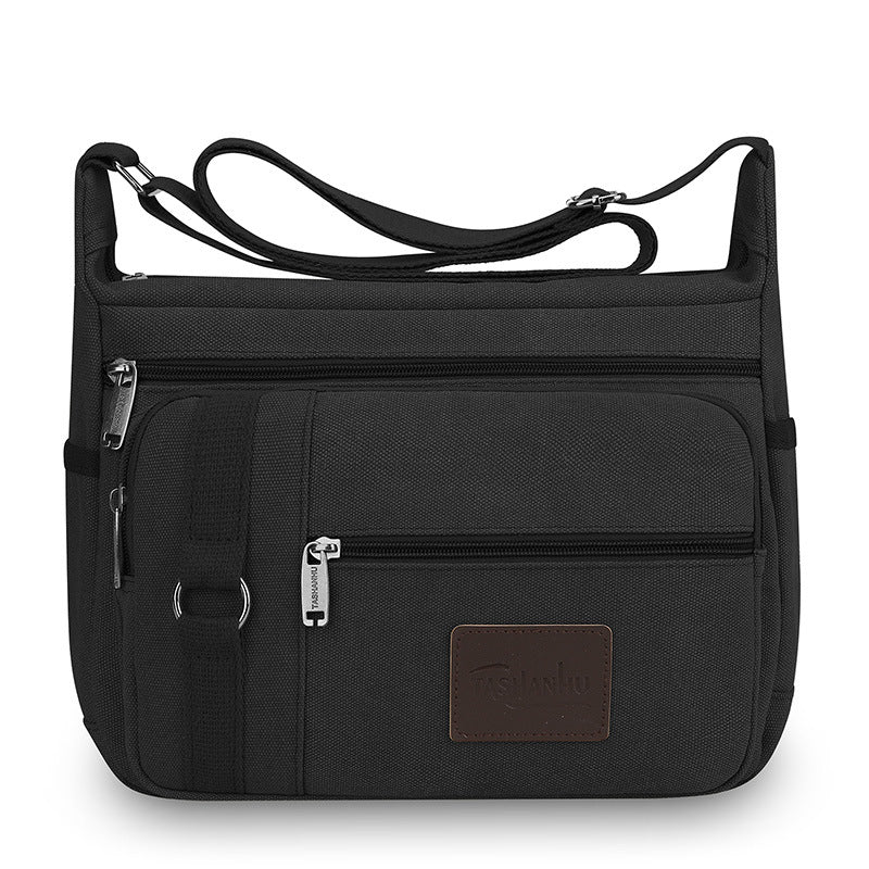 Multi-Functional Mens Canvas Crossbody Bag