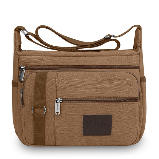 Multi-Functional Mens Canvas Crossbody Bag