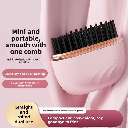 Multi-functional mini pocket hair straightener